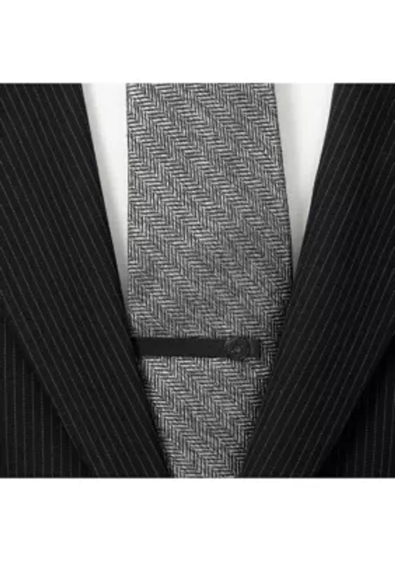 Satin Black Imperial Symbol Tie Bar
