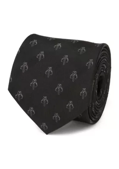 Mandalorian Black Silk Tie