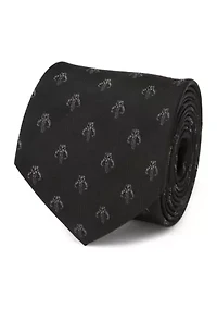 Mandalorian Black Silk Tie