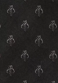 Mandalorian Black Silk Tie
