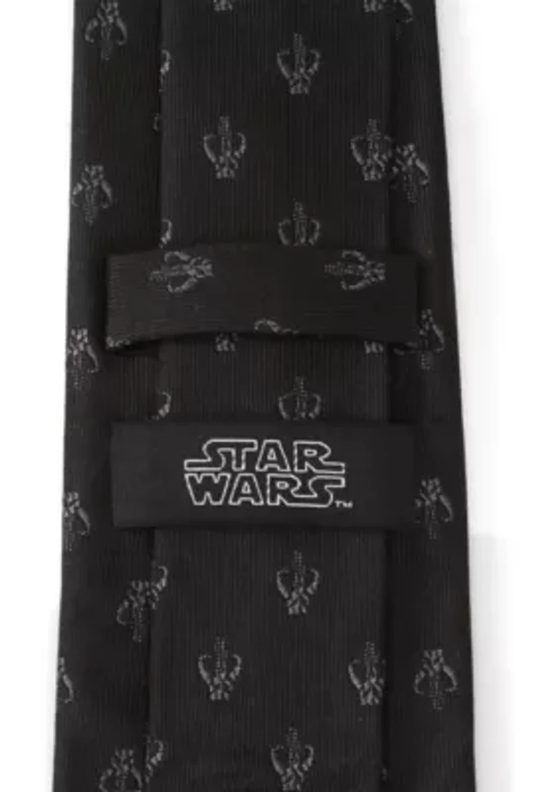 Mandalorian Black Silk Tie