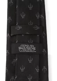 Mandalorian Black Silk Tie