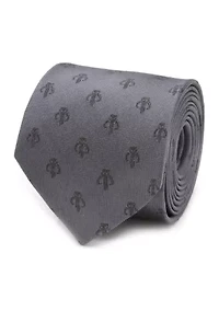 Mandalorian Gray Silk Tie