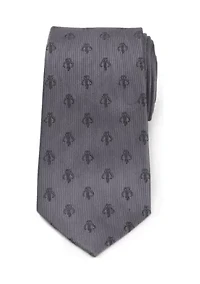 Mandalorian Gray Silk Tie