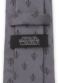Mandalorian Gray Silk Tie