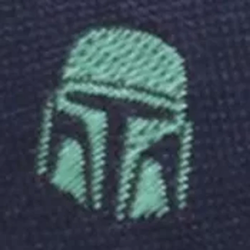 Mandalorian Helmet Dotted Navy Tie