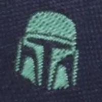 Mandalorian Helmet Dotted Navy Tie