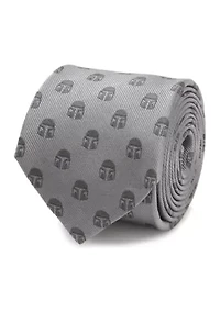 Mandalorian Helmet Gray Tie