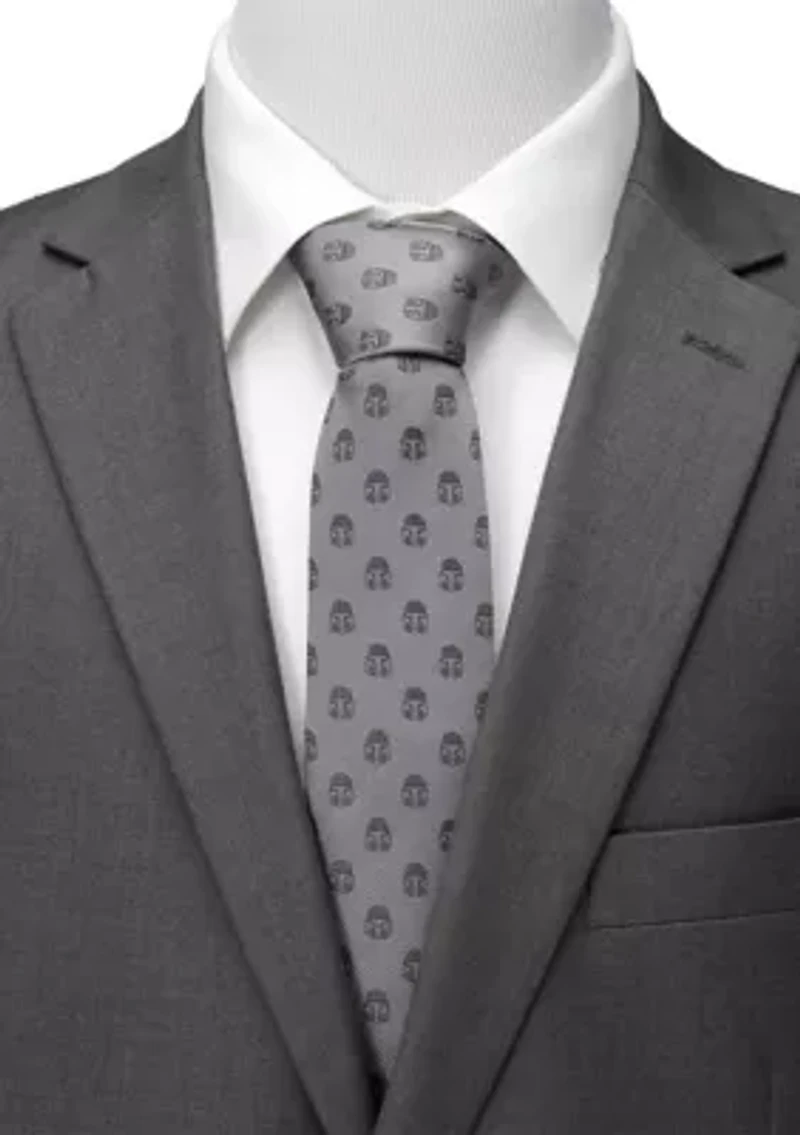 Mandalorian Helmet Gray Tie