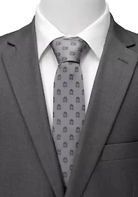 Mandalorian Helmet Gray Tie