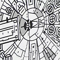 Millennium Falcon Blueprint Cufflinks