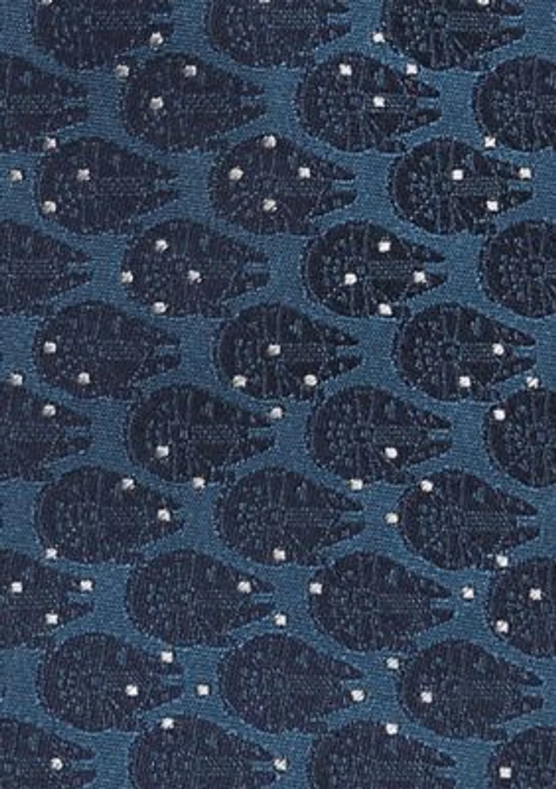 Millennium Falcon Dot Blue Tie