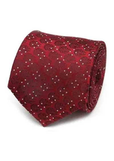 Millennium Falcon Dot Red Tie