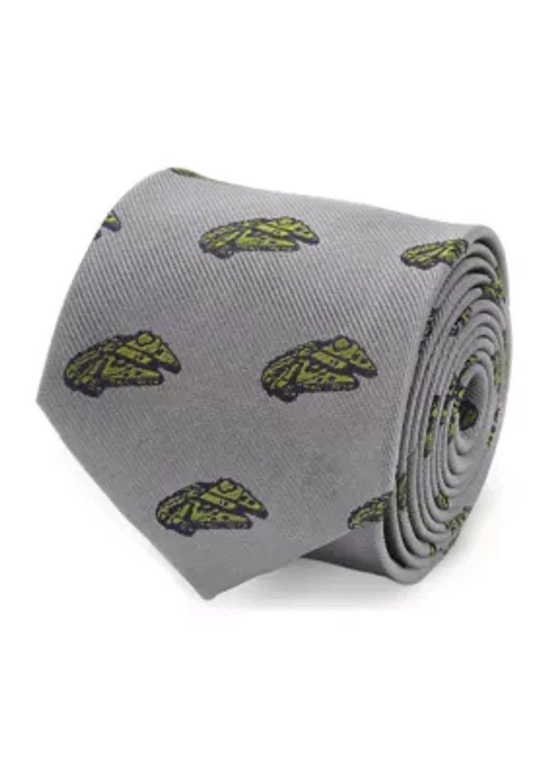 Men's Millennium Falcon Gray Tie