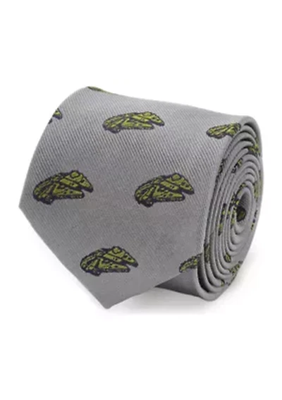 Men's Millennium Falcon Gray Tie