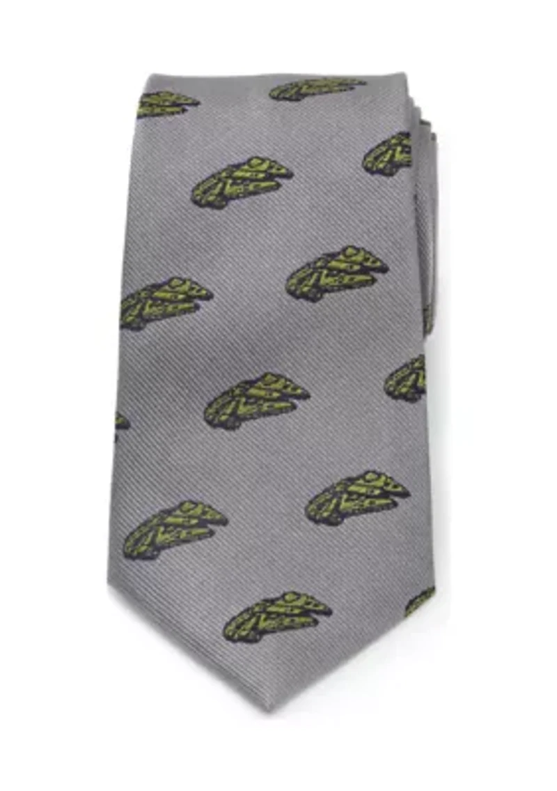 Men's Millennium Falcon Gray Tie