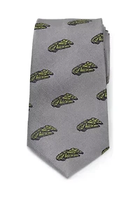 Men's Millennium Falcon Gray Tie