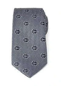 Millennium Falcon Herringbone Blue Tie