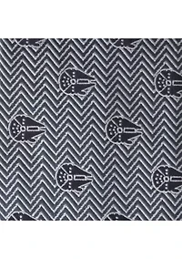 Millennium Falcon Herringbone Blue Tie