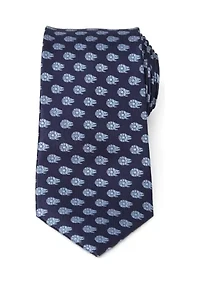 Millennium Falcon Blue Tonal Tie