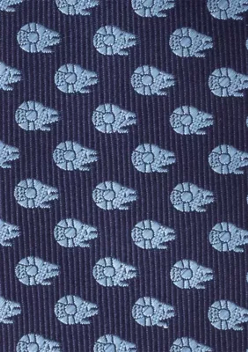 Millennium Falcon Blue Tonal Tie
