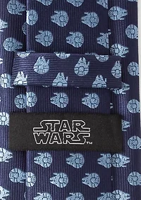 Millennium Falcon Blue Tonal Tie