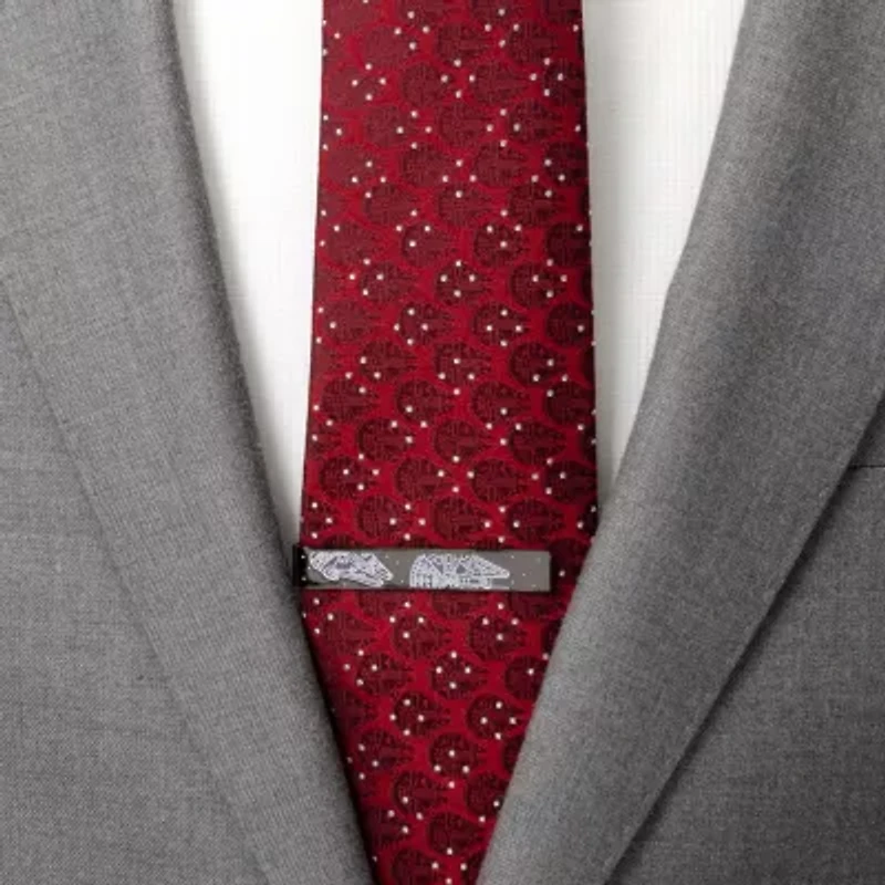 Millennium Falcon Black and White Tie Bar