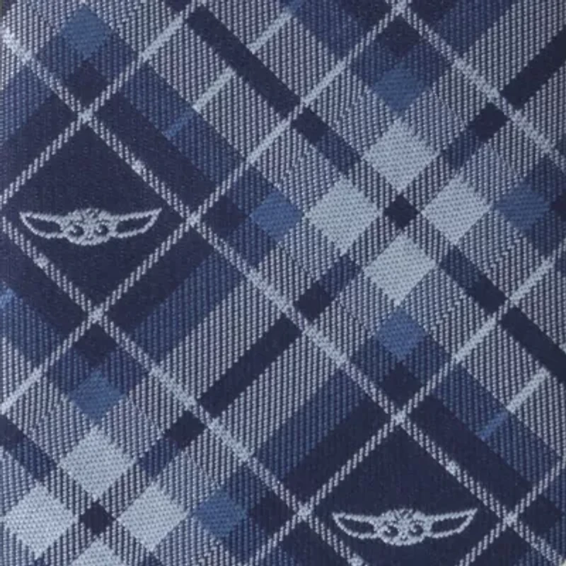 Star Wars The Child Plaid Blue  Tie