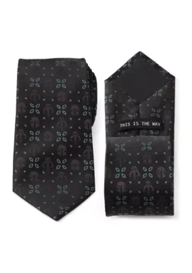 Mandalorian Motif Black Tie