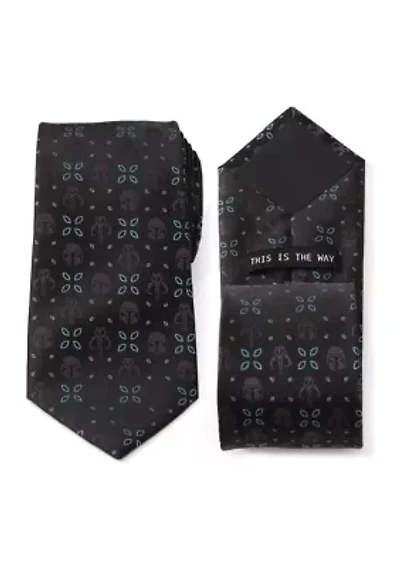 Mandalorian Motif Black Tie