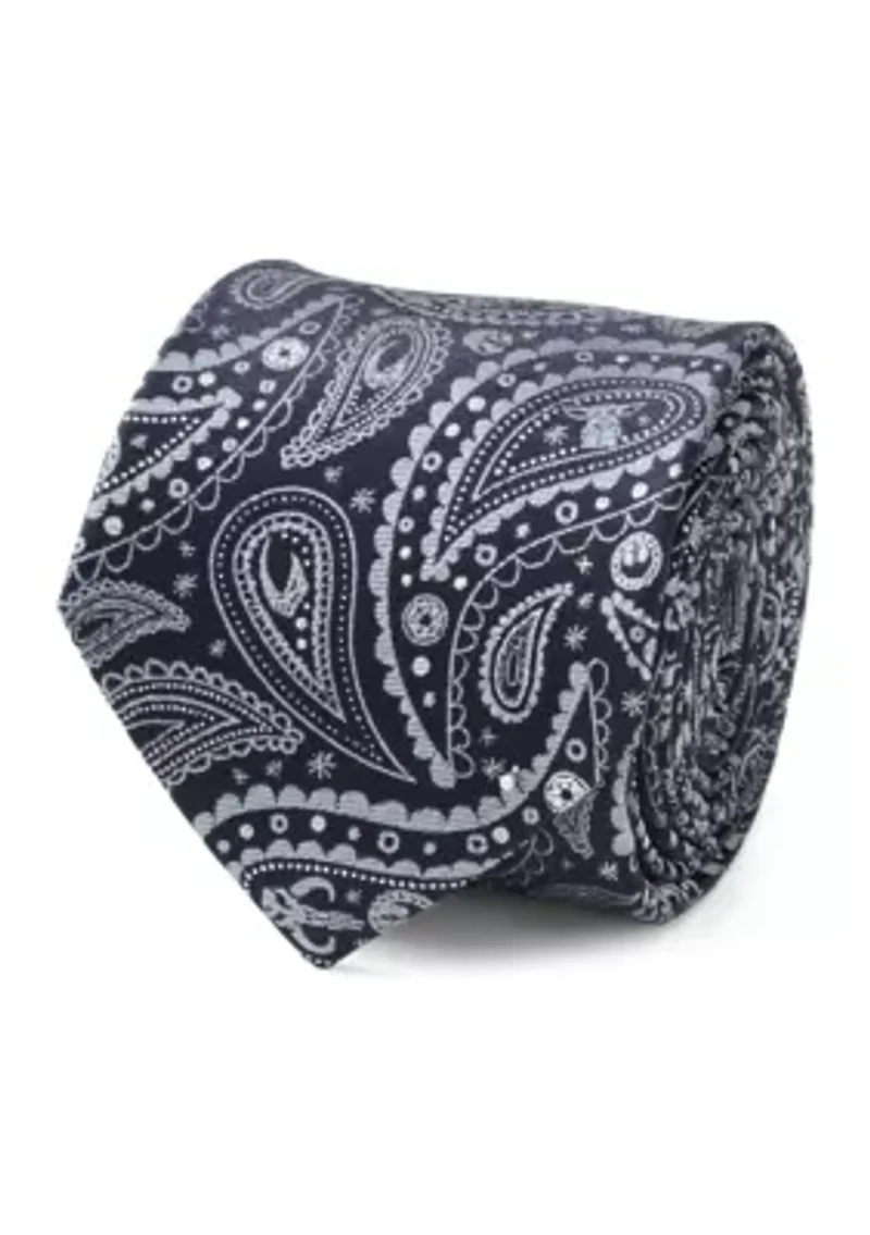 Mandalorian Blue Paisley Tie