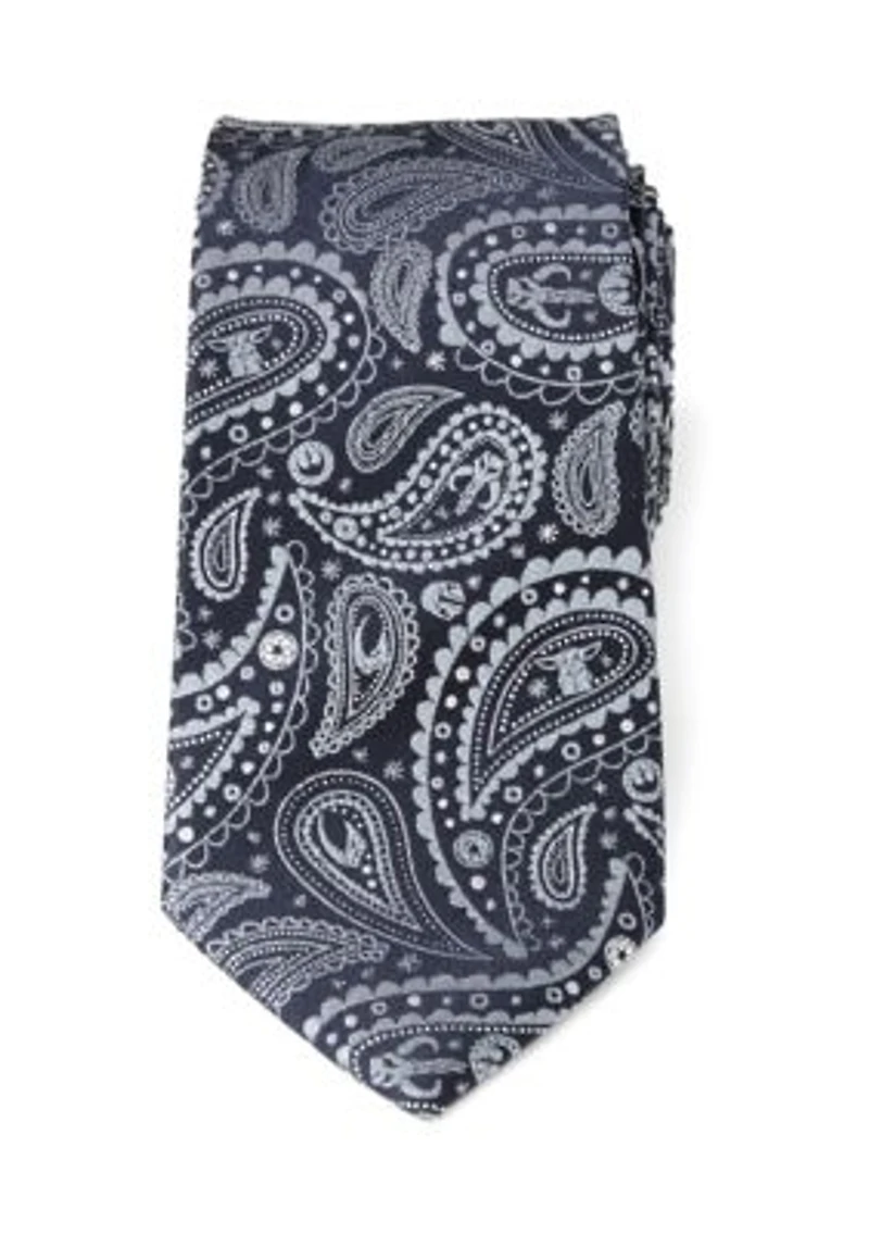 Mandalorian Blue Paisley Tie