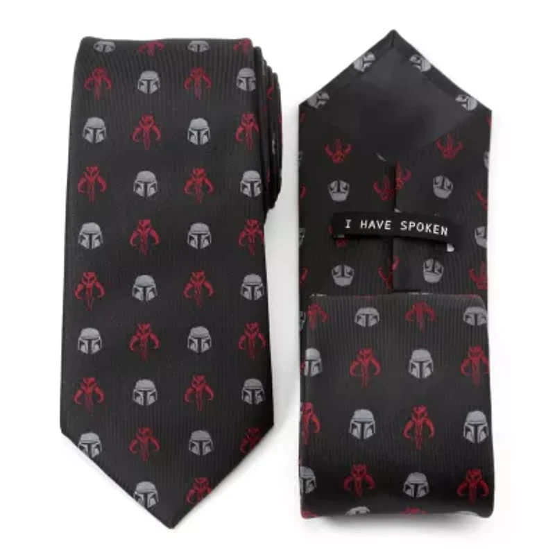 Star Wars Mando Black Red  Tie