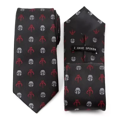 Star Wars Mando Black Red  Tie