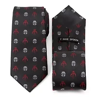 Star Wars Mando Black Red  Tie