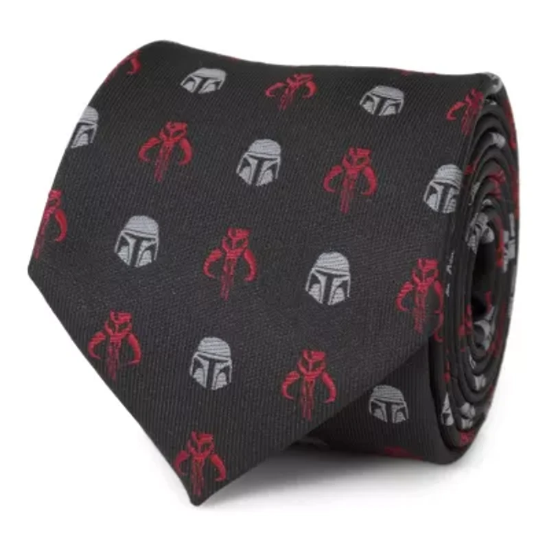 Star Wars Mando Black Red  Tie