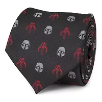 Star Wars Mando Black Red  Tie