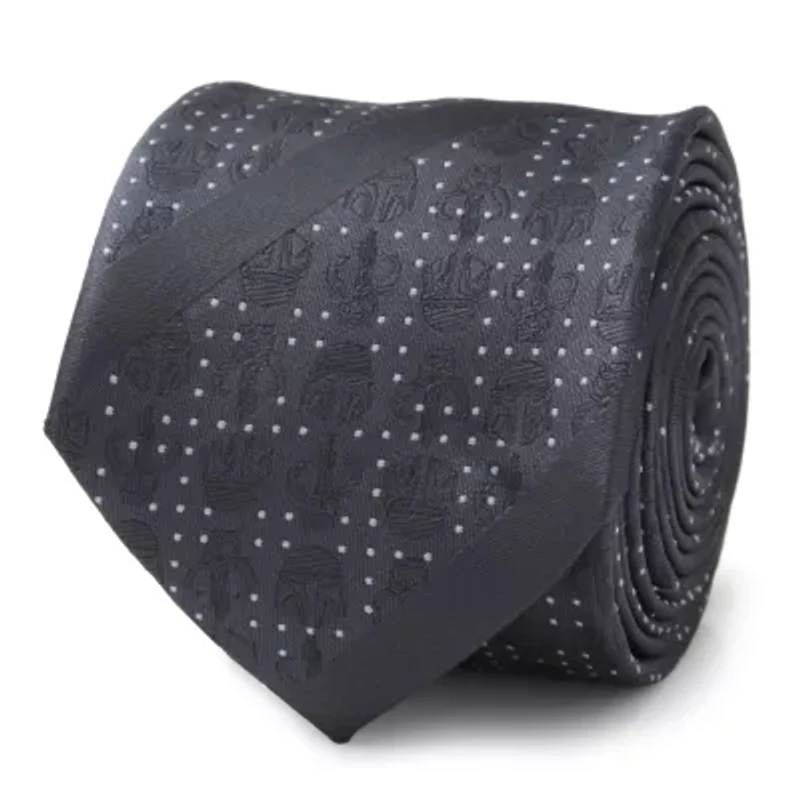 Mandalorian Blue Stripe Dotted  Tie