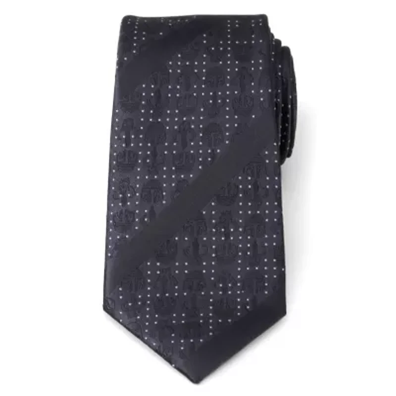Mandalorian Blue Stripe Dotted  Tie