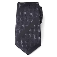 Mandalorian Blue Stripe Dotted  Tie
