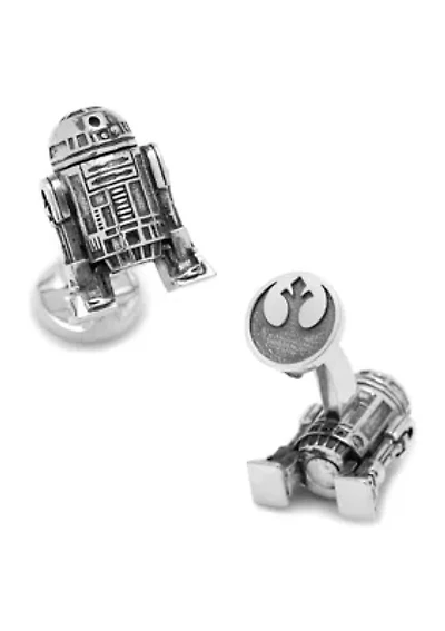 3D R2D2 Cufflinks