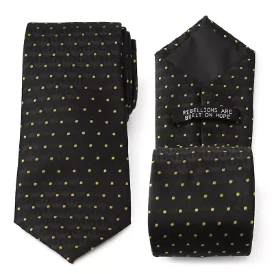 Rebel Dot Charcoal  Tie