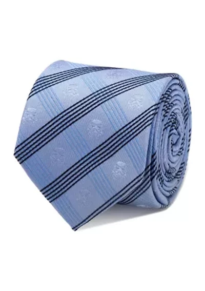 Stormtrooper Blue Plaid Tie