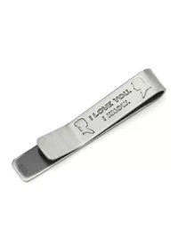I Love You I Know Hidden Message Tie Bar