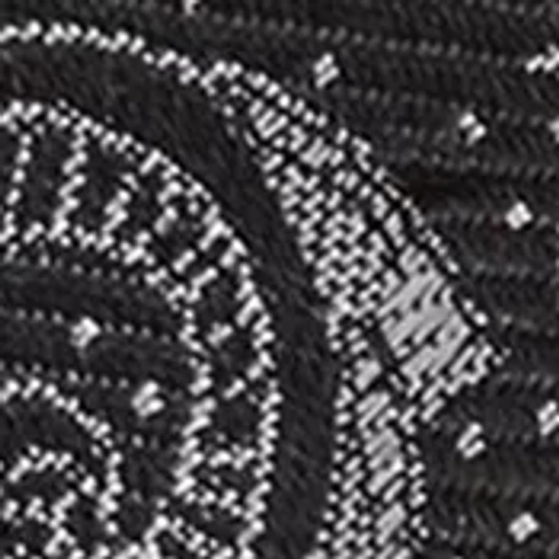 Vader Paisley Black and White Tie