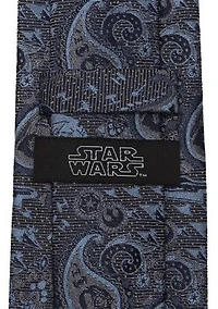 Vader Paisley Blue and Gray Tie