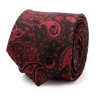 Vader Paisley Black and Red Tie