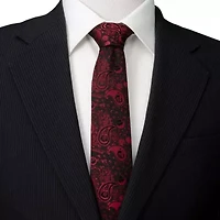 Vader Paisley Black and Red Tie