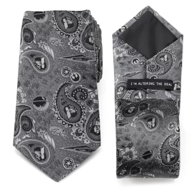 Vader Paisley Grey  Tie