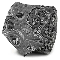 Vader Paisley Grey  Tie